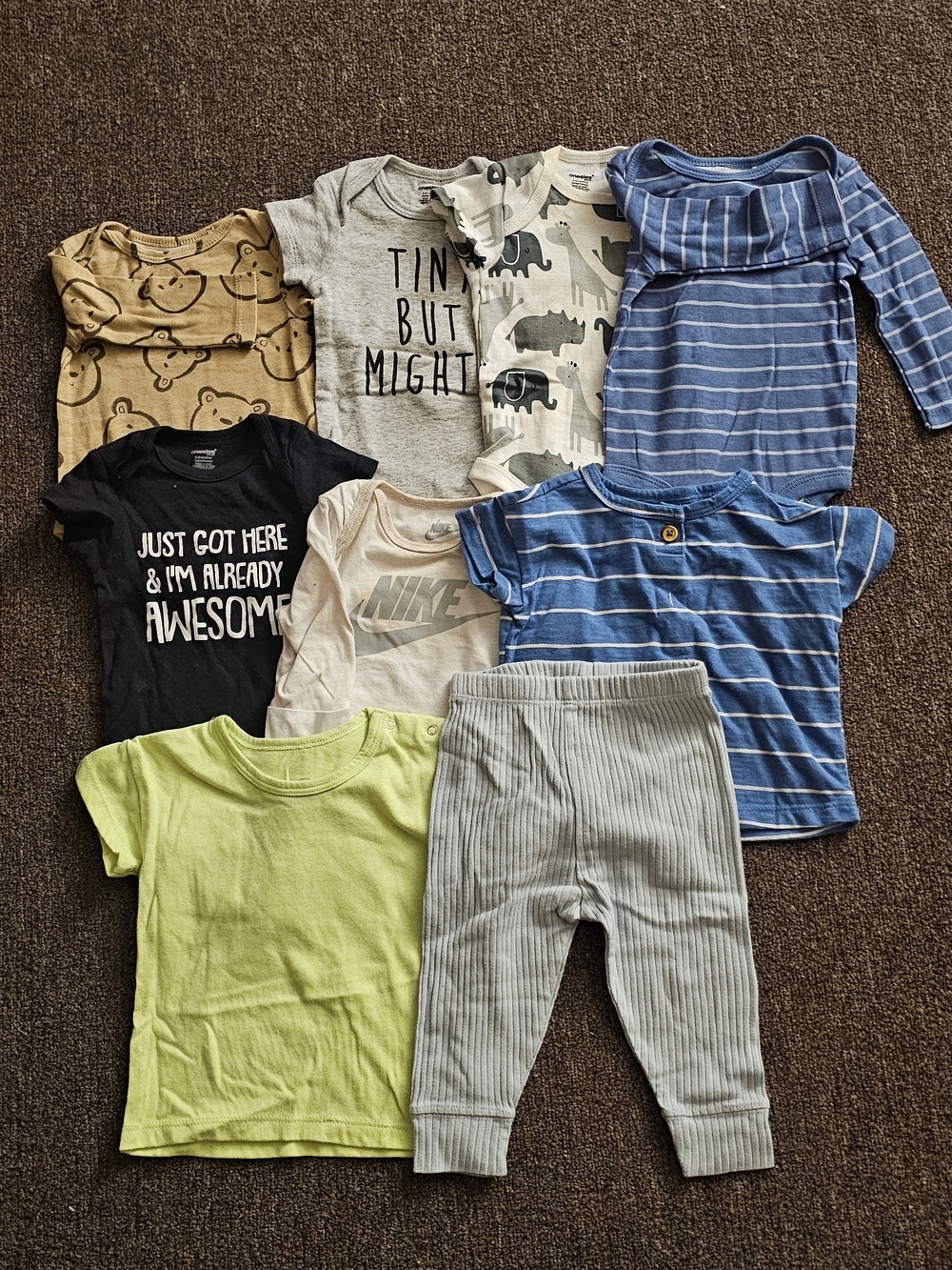 Assorted Kids Set - Blue, Gray, Black, Green, Tan